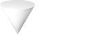 A white conical shape pointing downward is on the left, followed by the word "VITA" in bold, white capital letters on a black background.